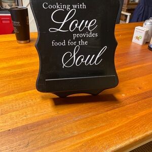 Black and White Dining Table Sign